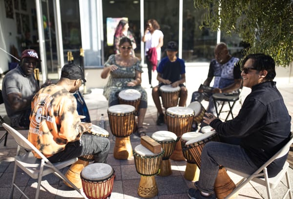 Drum Circles Beat Da Blues